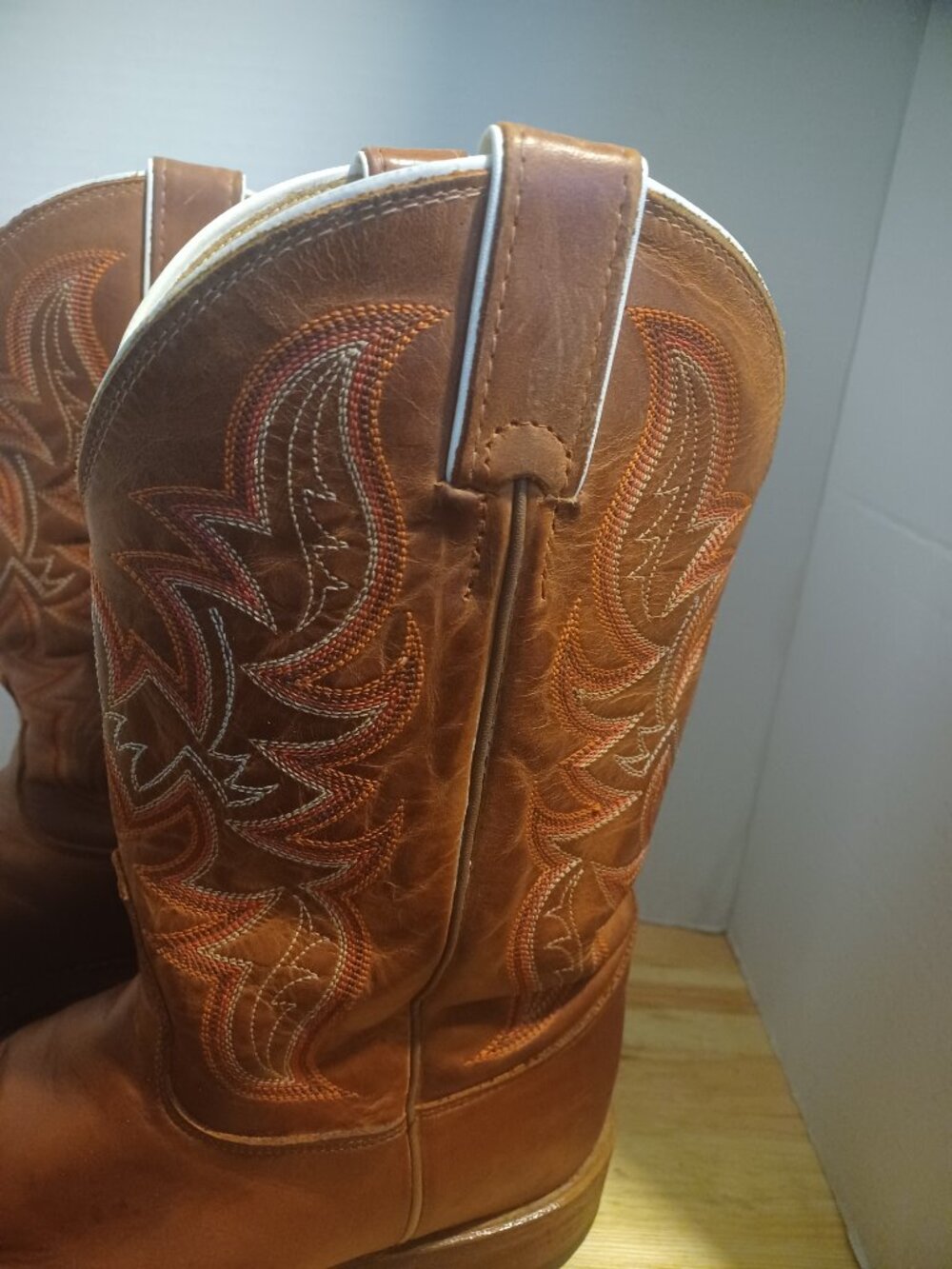 Vintage Justin Western Boots Men size 10 1/2 - Picture 6 of 16